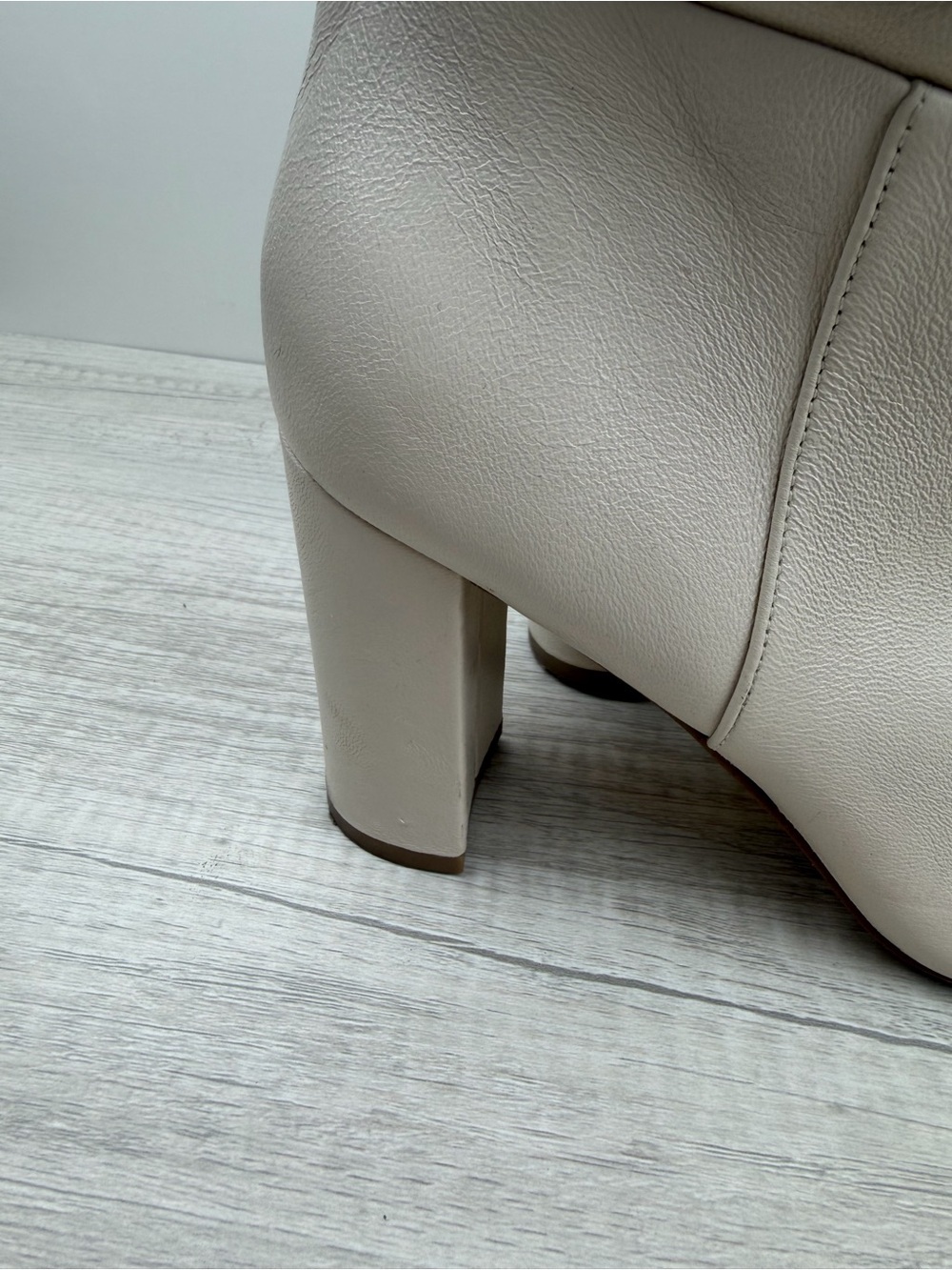 Marc Fisher Unana Slouch Ankle Boots Cream Size 7.5M - Picture 5 of 11